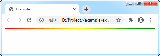Вид разделительной линии в браузере